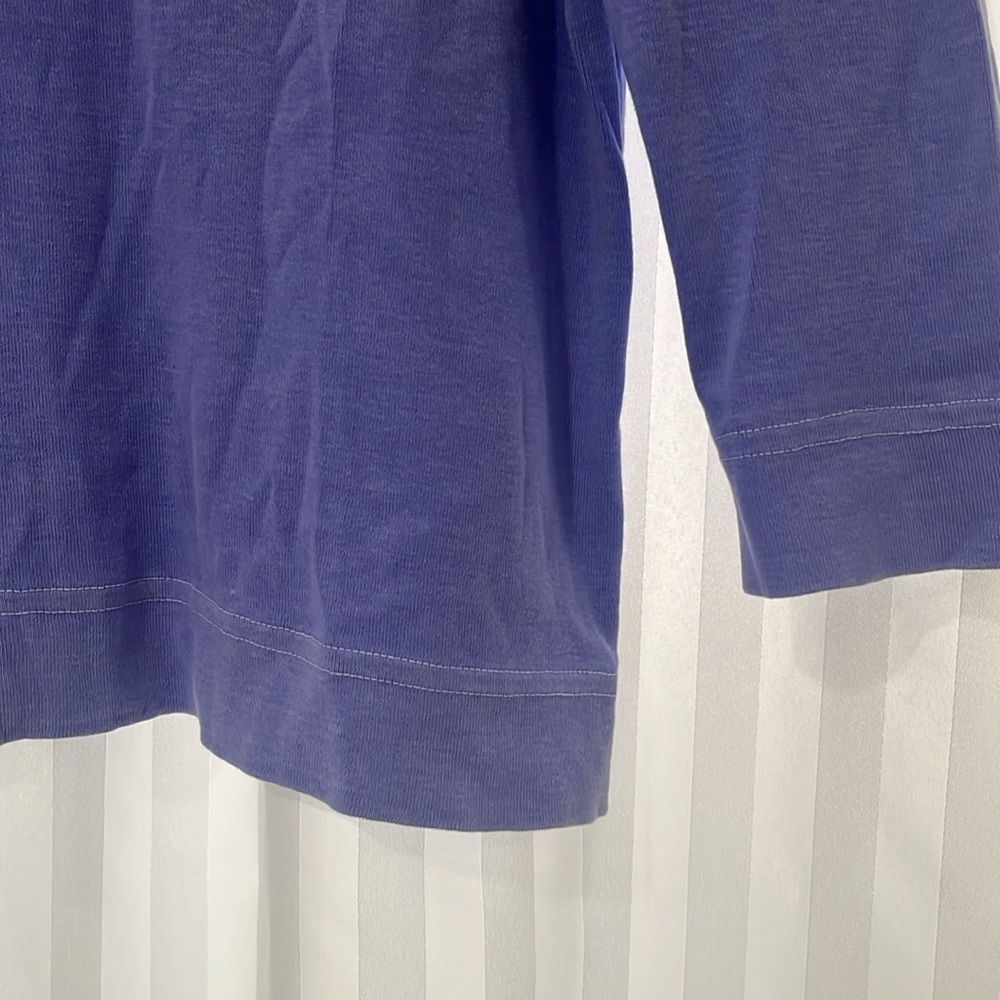 Fresh Produce Women's Washed Purple/Blue Cotton Long Sleeve Tee - Picture 4 of 5